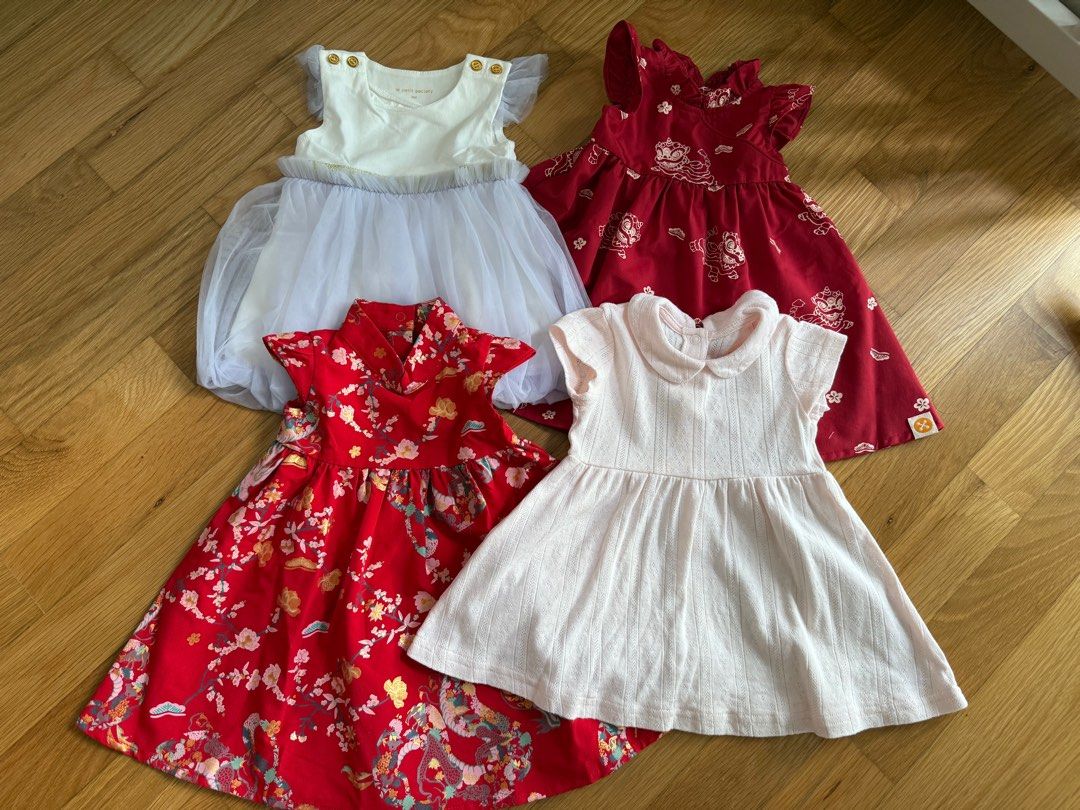 Baby Girl (0-3m) Dresses- 4pcs (Category: Babies & Kids Fashion) located in Singapore. Submitted by o.xxvals (Listing ID 1373678920, Image 1). Description: 1pc - 3pcs = $8 / pc 4pc - 6pcs = $ 6/ pc Dresses from LePetite .