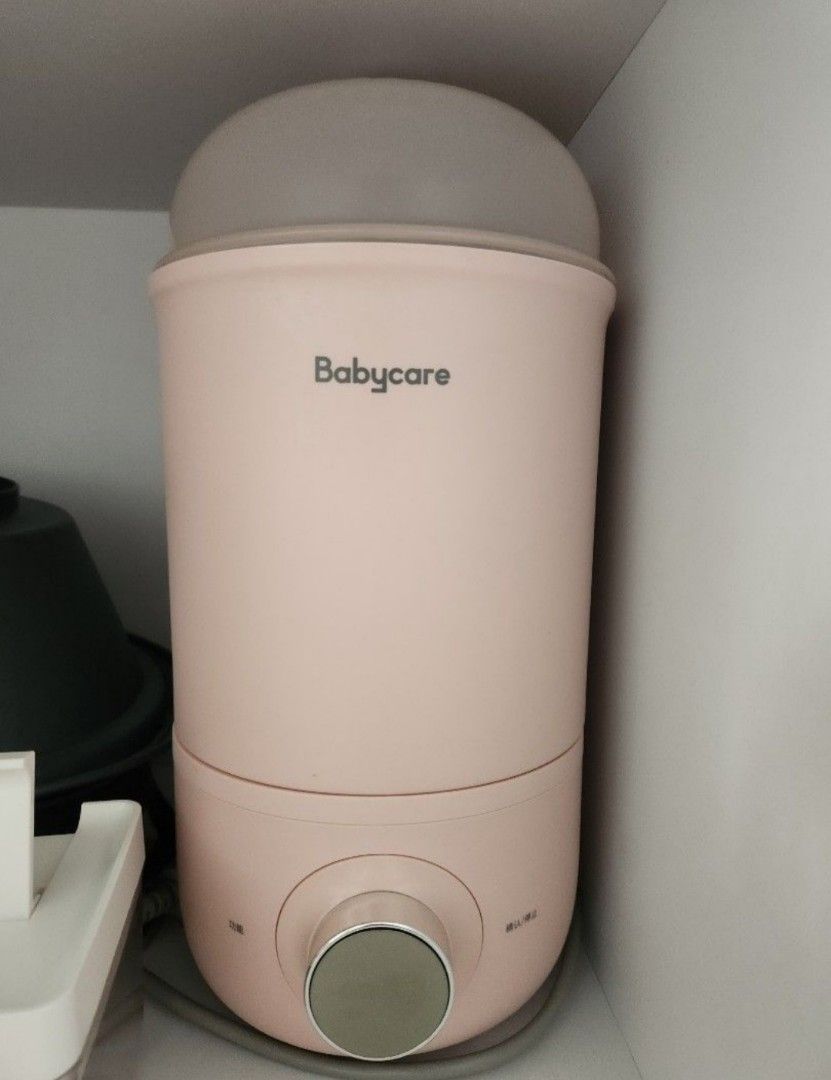Babycare steam sterilizer & dryer (Category: Breastfeeding & Bottle Feeding) located in Singapore. Submitted by blackmwhite (Listing ID 1373650292, Image 1). Description: steam sterilizer with dryer function auto sterilize and drying within 1 hour dryer setting at 10/30/50mins 24 hours standby function can be used to steam / heat up food it is super pretty pastel pink, mini and slim in size which occupy a small space of your counter top Able to f