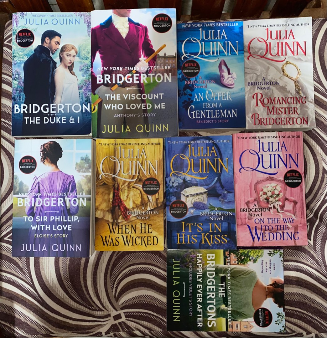 Bridgerton Series by Julia Quinn Complete Set Books 1-9, Hobbies & Toys, Books & Magazines ...