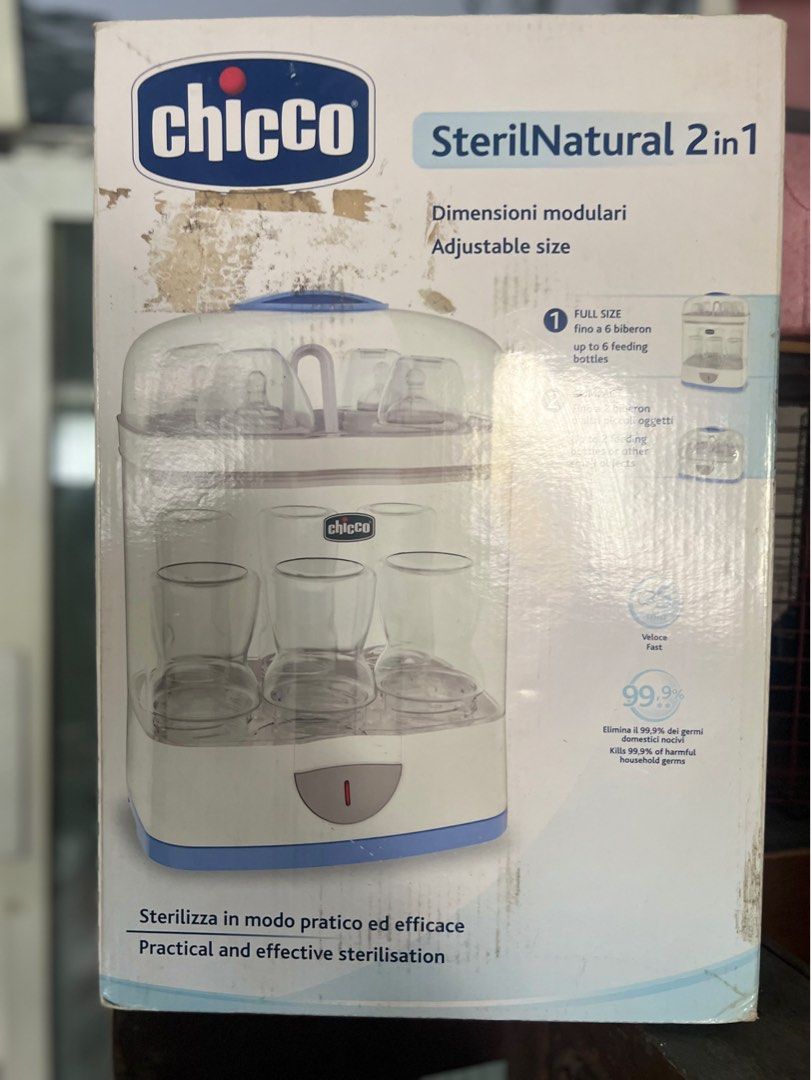Chicco Sterilizer (Category: Breastfeeding & Bottle Feeding) located in Quezon City. Submitted by ixela (Listing ID 1373630123, Image 1). Description: Still in good condition Seldom used because lo is ebf With box RFS: decluttering LOC: Near SM Sta Mesa .