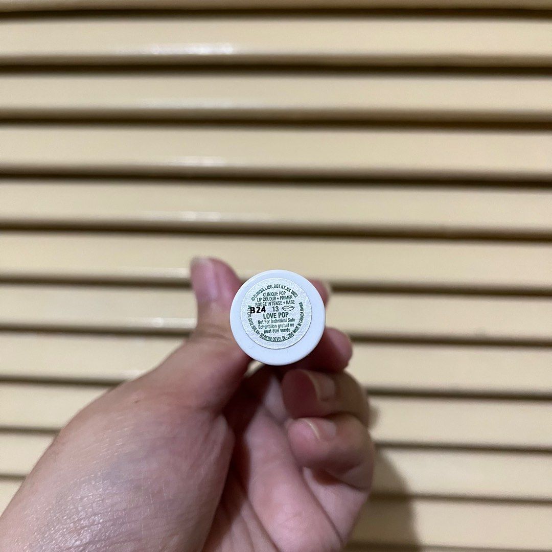 Clinique Pink Love Pop Lipstick (Category: Makeup) located in San Pedro. Submitted by rainyydayy (Listing ID 1373756743, Image 3). Description: Swatched Will sanitize before shipping.