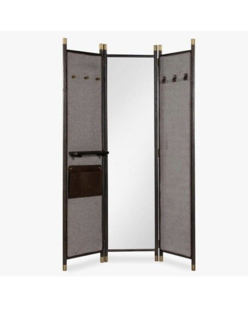 Commune divider (Category: Other Home Decor) located in Singapore. Submitted by newwardrobe123 (Listing ID 1373728021, Image 1). Description: Commune standing divider. Lightly used. Comes with full side mirror and leather detailings.