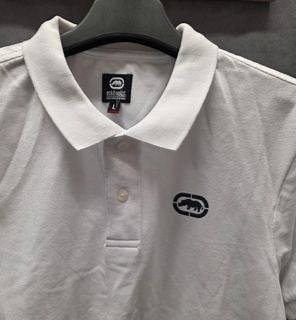 ECKO UNLTD Cotton Polo Shirt Wh Size : L Brand New  ECKŌ UNLTD 男裝 L 碼 全棉短袖 polo 恤 出口貨版 全新64240258462849110