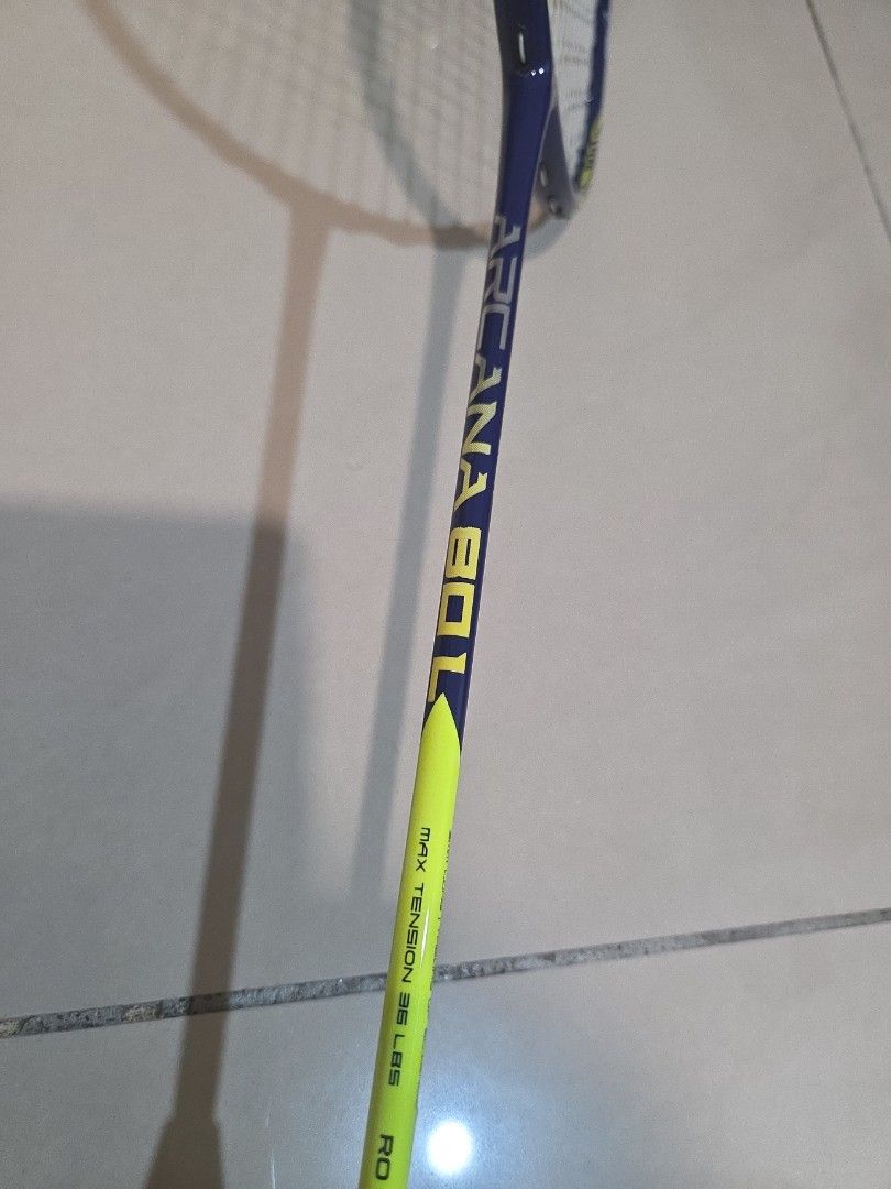 Yellow Felet Racket Felet Arcana 80L Blue Yellow, Sports Equipment, Sports & Games, Racket ...