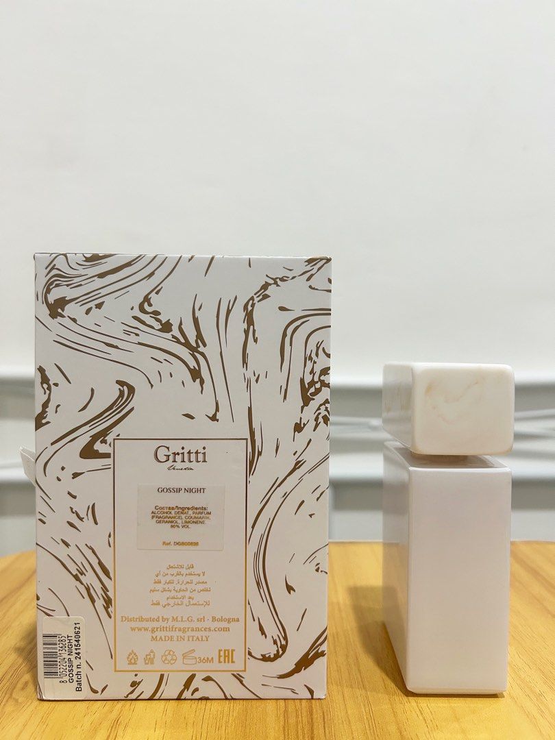 Gritti Gossip Night (Category: Fragrance & Deodorants) located in Manila. Submitted by ktdeclutters (Listing ID 1373671519, Image 2). Description: Gritti’s Gossip Night Sprayed 4x only to smell NOT tester, still with box orig price is 9k (see last pic) .