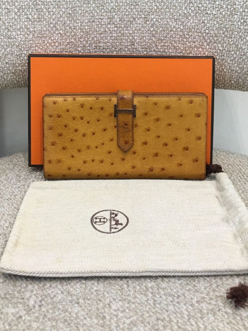 HERMES Bearn Ostrich Wallet (Pre-owned Authentic) (Category: Luxury Bags & Wallets) located in Santa Rosa. Submitted by brandieshoppe (Listing ID 1373678634, Image 1). Description: ✅ Authentic/Original Preloved ✅ From Japan Auction ✅ Moneyback Guaranteed If Proven Fake ✅ In Excellent Condition ✅ Message Us For More Details *Open Also for Layaway Terms #00141.
