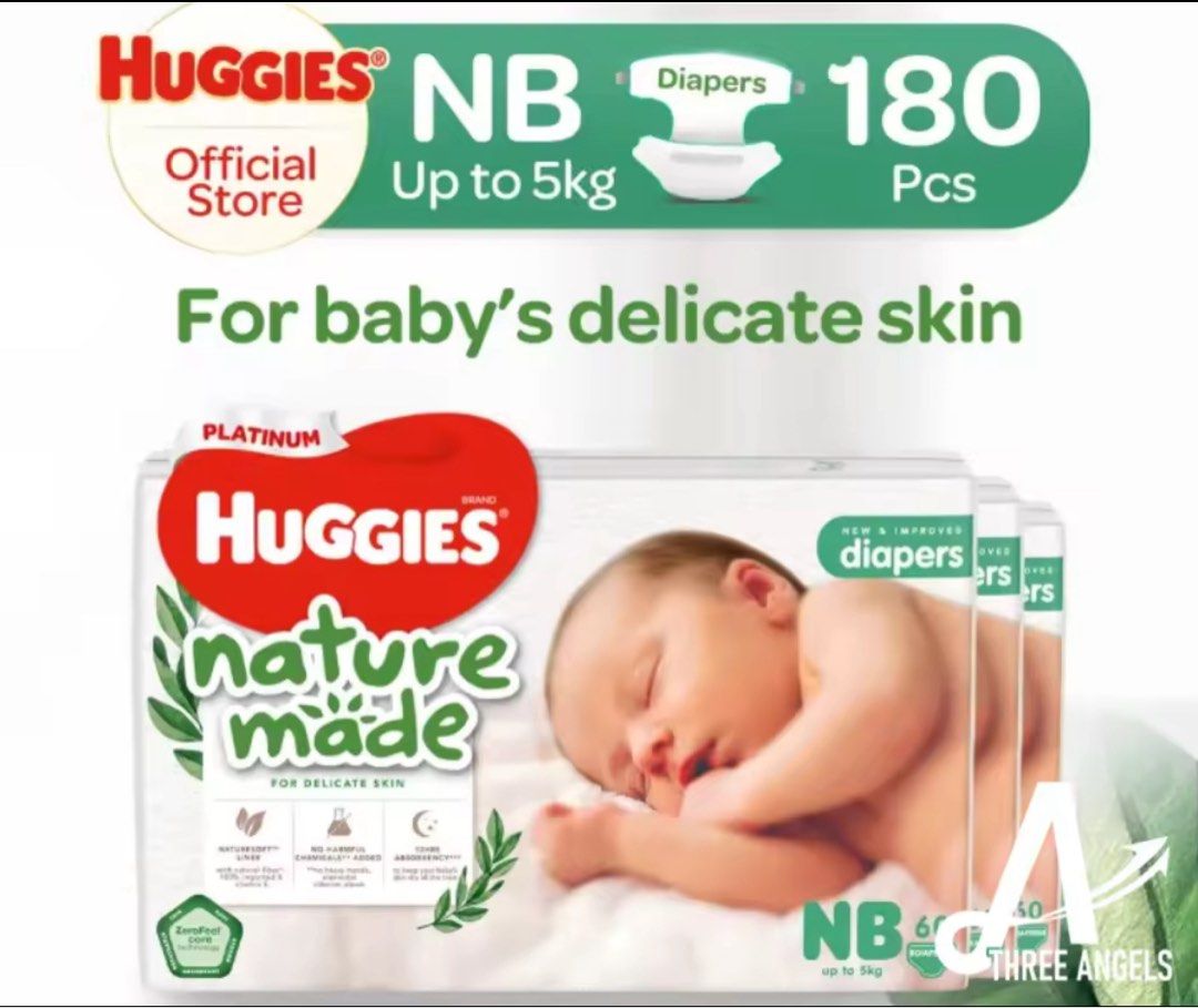Huggies Diapers (NB) (Category: Diapers & Baby Wipes) located in Singapore. Submitted by vinc316 (Listing ID 1373717885, Image 1). Description: Brand New Huggies Diapers ( 5 packs X 60 pcs) Unopened RFS: Switched to S size .