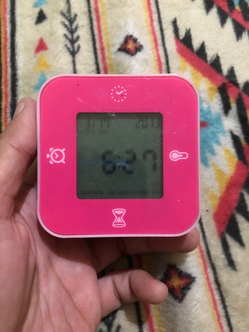 Ikea multi function desk clock (Category: Clocks) located in Quezon City. Submitted by markgolveo (Listing ID 1373656374, Image 2). Description: Ikea multi function desk clock Tested working all functionalities Rotate position to change function.