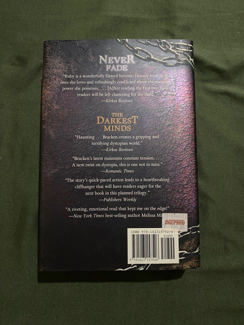 In The Afterlight by Alexandra Bracken (Category: Storybooks) located in Mandaluyong City. Submitted by naason (Listing ID 1373596377, Image 2). Description: In The Afterlight by Alexandra Bracken - Hardback - Minimal tan spots, but still in really great condition - Original price: 760 - Selling price: 350 only 🧡 Can be bought in a bundle, please see my profile.