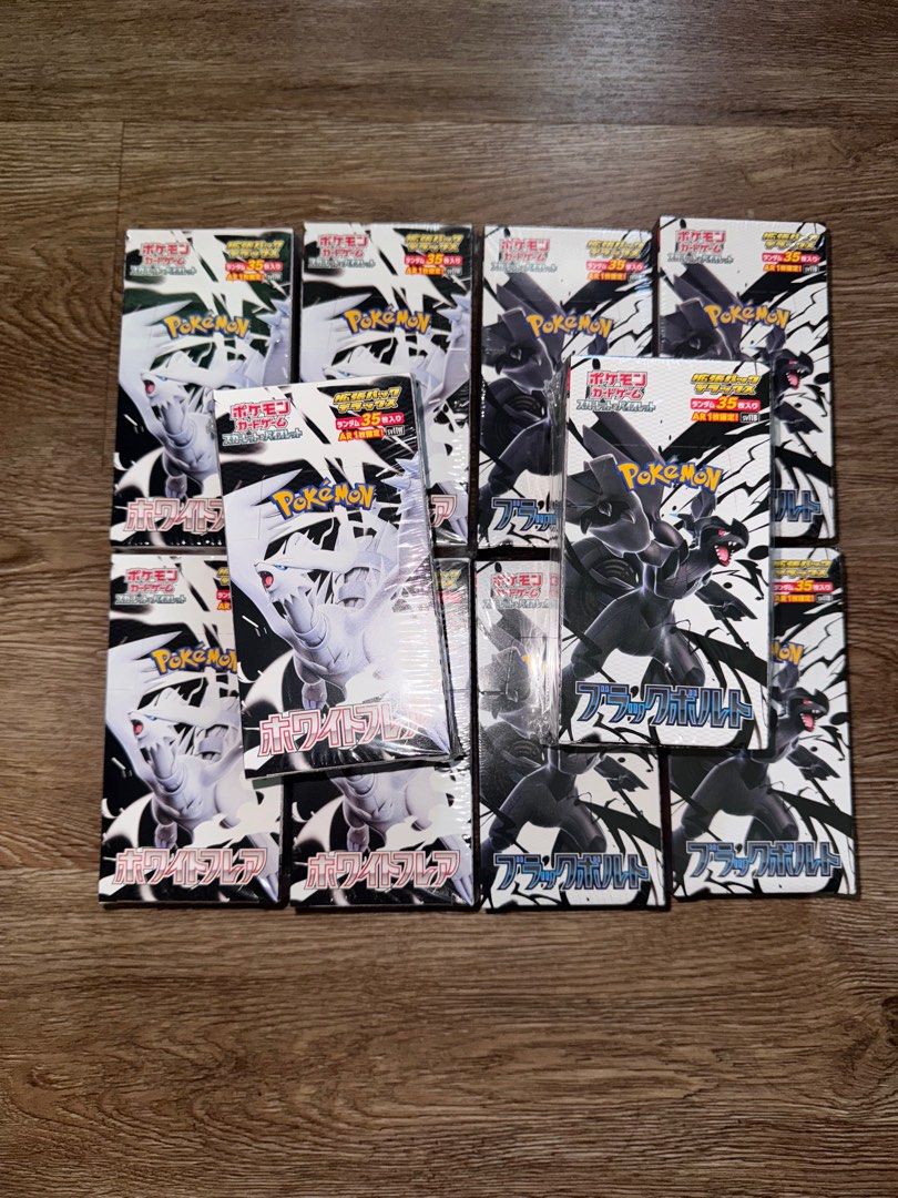 INSTOCK] Pokemon Black Bolt White Flare Deluxe Booster Box, Hobbies & Toys,  Toys & Games on Carousell