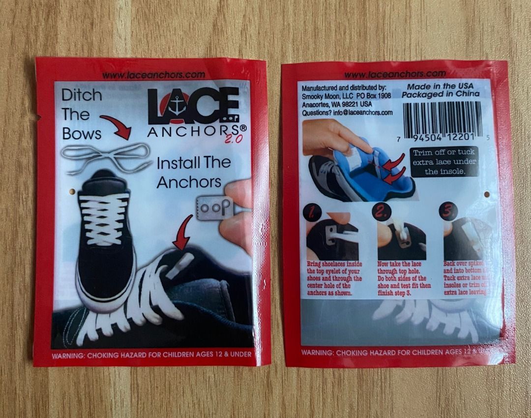 Lace Anchors 2.0 (Category: Shoe inserts & accessories) located in Quezon City. Submitted by darwinxci (Listing ID 1373585878, Image 1). Description: Lace Anchors 2.0 350 each Bought directly from their website Shipped directly from Canada Reason for selling: extra Pickup Cubao.