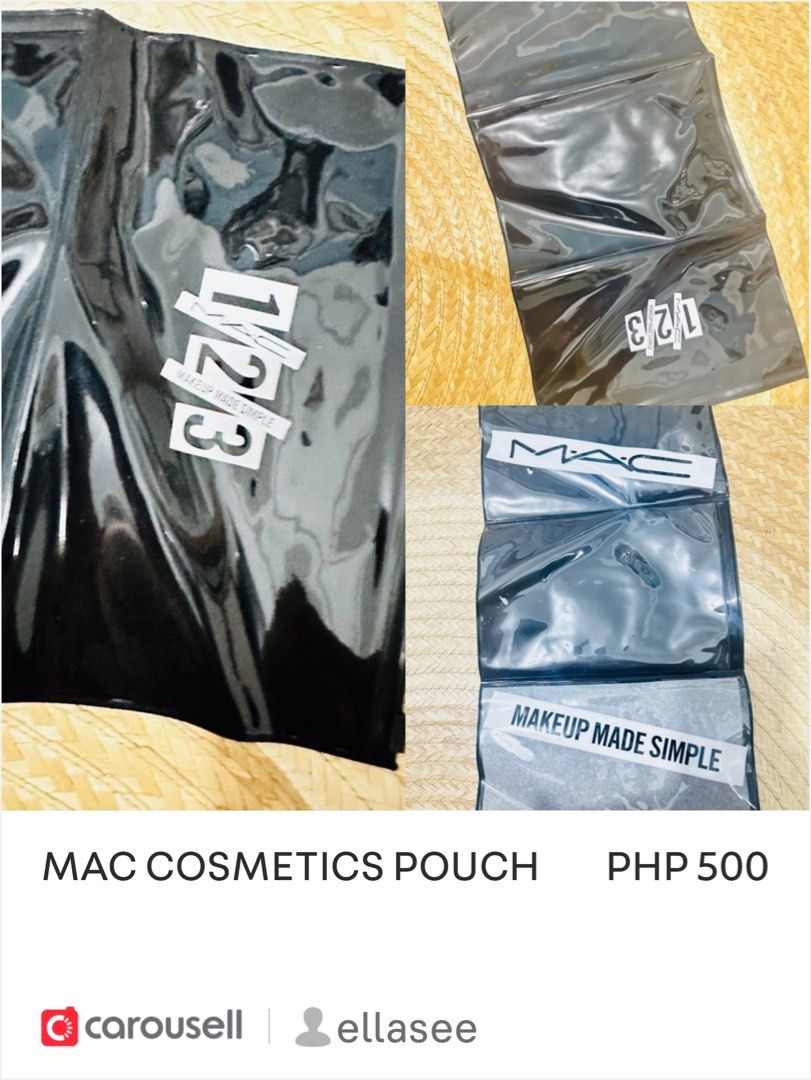 MAC COSMETICS POUCH (Category: Makeup) located in Taguig. Submitted by ellasee (Listing ID 1233349638, Image 1). Description: From Italy Plus surprise freebies —PLEASE TAKE TIME TO READ— ♥SURE BU¥ERS ONLY - PM ME - ♥100% LEGIT $ELLER ♥STRICTLY GCA$H / BPI pa¥ment ♥LALAMOVE / GRAB / LBC shipping fee paid by bu¥er ♥actual photos posted FIXED/FIRM PRICE! WAG NA MAMBARAT KUNDI AUTO-REP0RT/AUTO-BL0CK! 😤 ❌no to scammer$/j0y reservers/ bogus buyers (wi