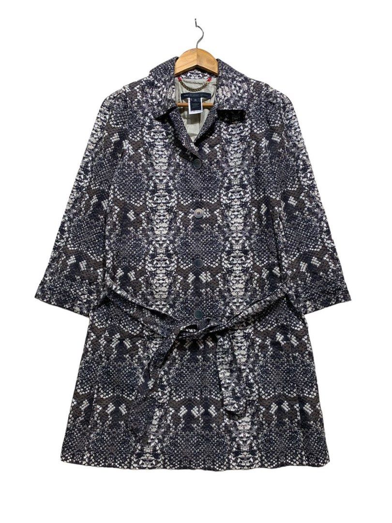 Marc by Marc Jacobs Snakeskin Trench Coat (Category: Coats, Jackets and Outerwear) located in Manila. Submitted by _miumuse (Listing ID 1373708088, Image 1). Description: Small on Tag but can fit to Semi-M Length from shoulder to hem 94cm No flaws Price is negotiable for sure buyer.