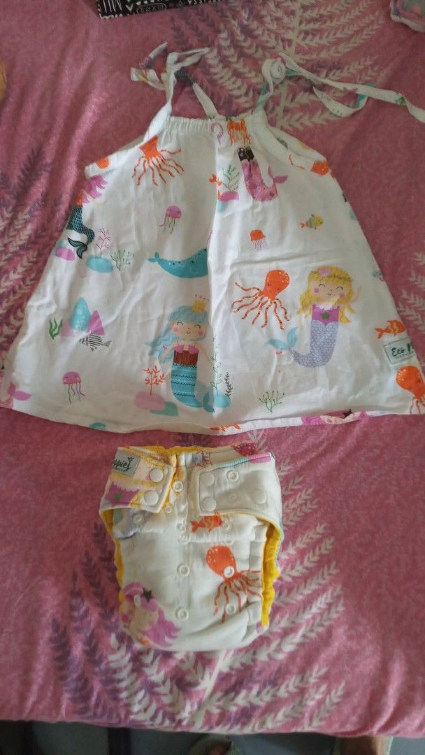 Mermaid 2 Cloth Diaper Terno (Category: Babies & Kids Fashion) located in Bocaue. Submitted by relovebyrochelle (Listing ID 1373682766, Image 1). Description: .