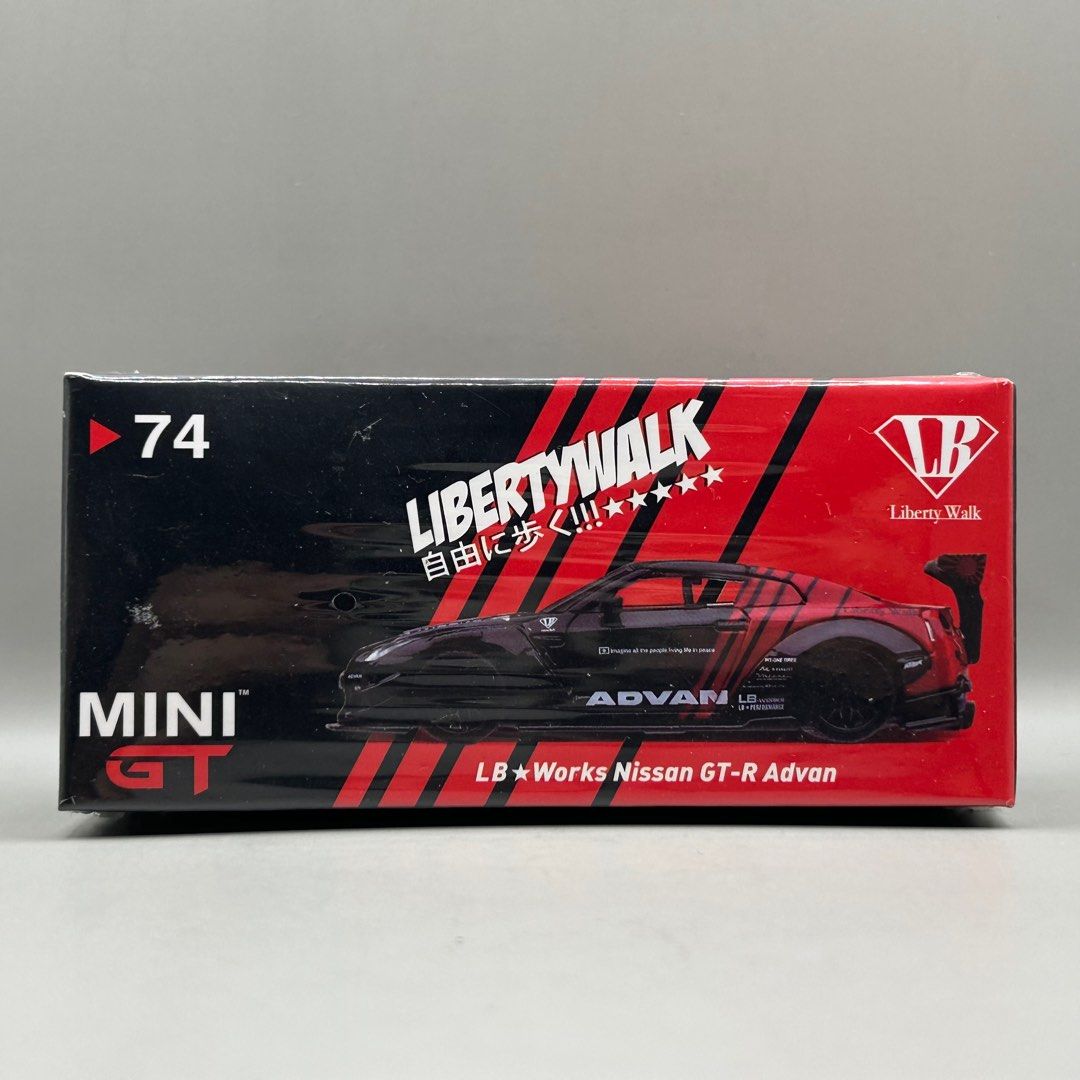 Mini GT #74 LB Works Nissan GT-R R35 Advan, Hobbies & Toys