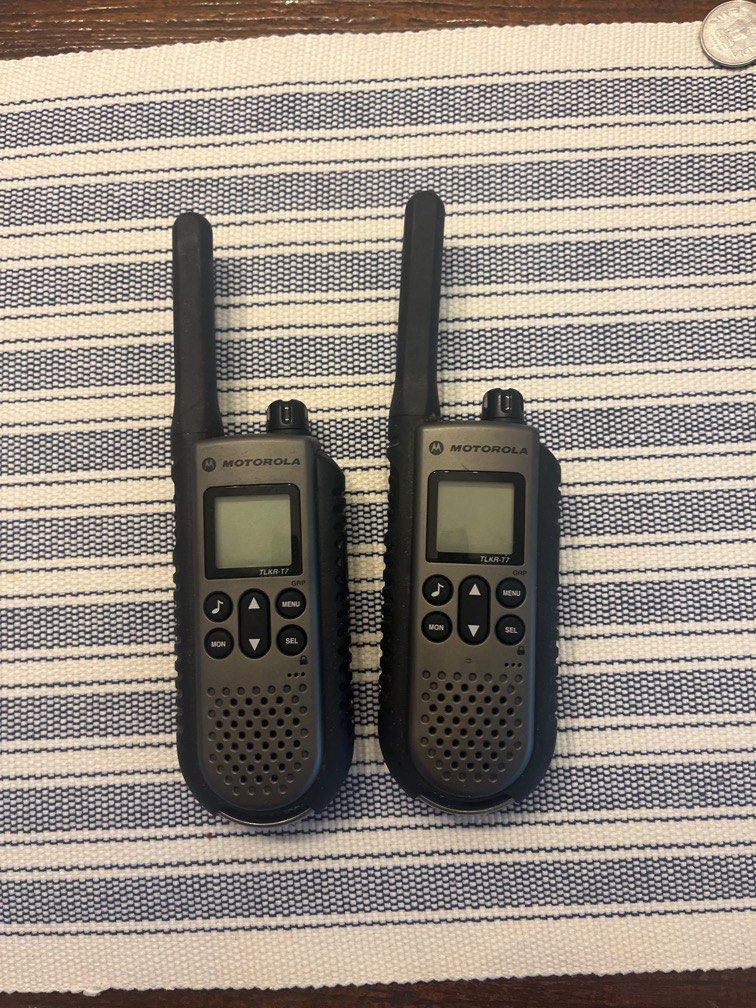 Motorola Walkie talkie (Category: Walkie-Talkie) located in Singapore. Submitted by wisetooth8 (Listing ID 1373610364, Image 1). Description: Fire sale - Motorola TLKR-T7(pair) Lightly used, in good condition. Clearing of stuff to move to a smaller place. Selling AS IS. .