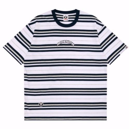 *NEAT* Aape BY *A BATHING APE® AAPE NOW Striped Tshirt White AAPTEM1419XXMWHC (Category: Tshirts & Polo Shirts) located in Singapore. Submitted by nofrillsfactoryoutlet (Listing ID 1373683321, Image 2). Description: Usual : $115 SALE : $93 100% Authentic and Brand New with Tags and packaging. Direct from Aape BY *A BATHING APE® outlet in Beijing. Brand : Aape BY *A BATHING APE® Series : AAPE NOW Design : Striped Tshirt Colour : White / Multicolou