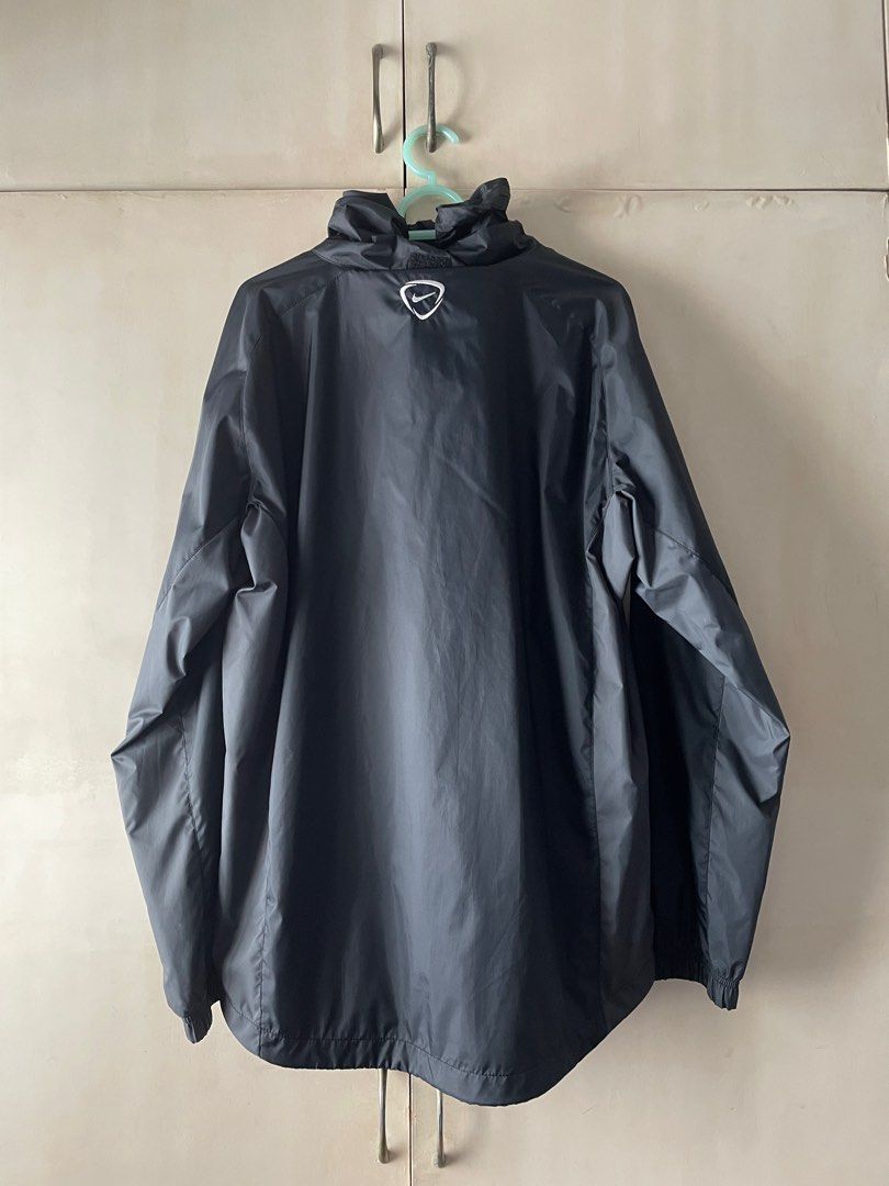 Nike Jacket - Black (Category: Coats, Jackets and Outerwear) located in Manila. Submitted by cloudsfloat (Listing ID 1373695128, Image 2). Description: Nike Football Jacket - Medium - Water repellant - With packable hood - Authentic, purchased in-store - Very good condition, barely used.