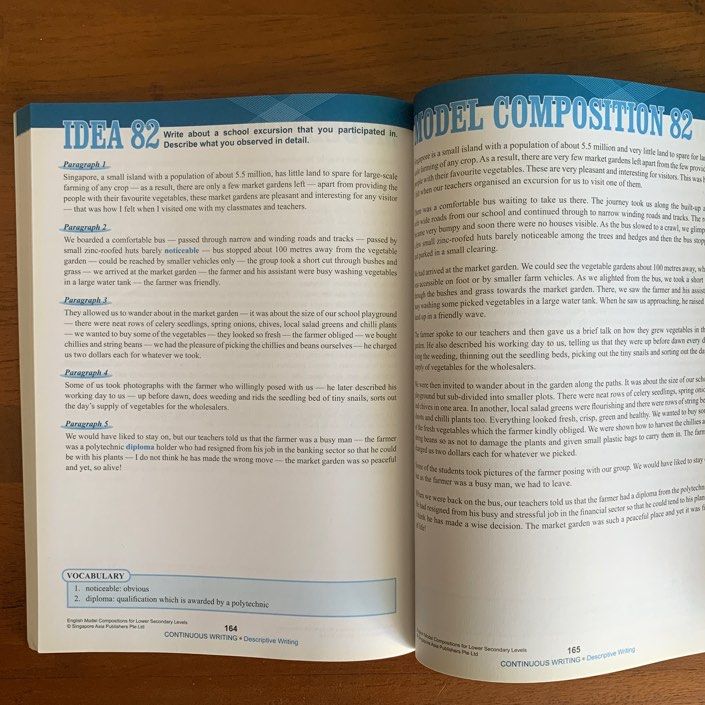 NOTES+ English Model Compositions For Lower Secondary Levels, Hobbies ...