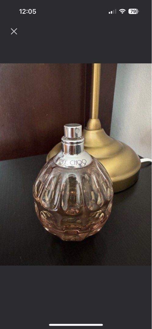 Perfume Declutter (Category: Fragrance & Deodorants) located in Singapore. Submitted by ecel215 (Listing ID 1356668185, Image 3). Description: Assorted perfumes. Just sprayed for testing. Daisy Eau So Fresh-125ml EDT-Tester box : $50 Chloe Nomade EDP 75 ml- tester box: $60 Jimmy choo perfume (used) : $15 Lataffa Rouge EDP 60 ml- $10 The cap has faded coz I wiped it with alcohol All authentic Meet at my convenience. Lowballers will be blocked. .