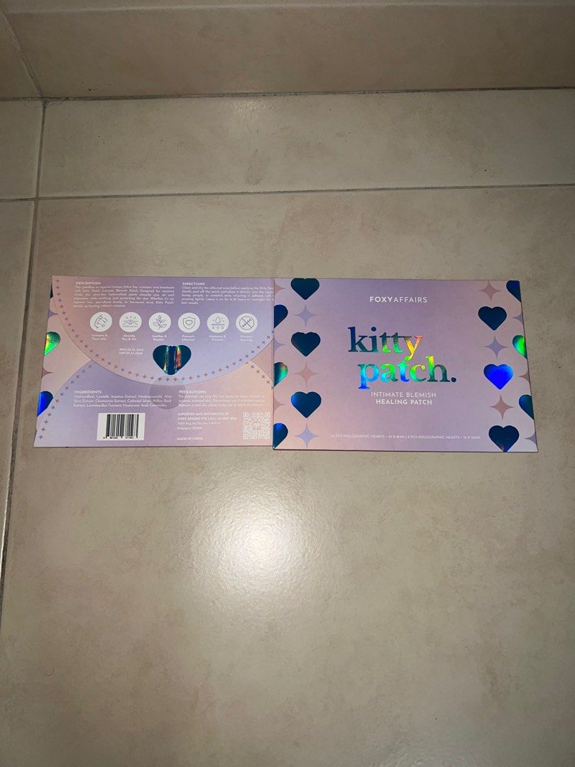 Pimple patch (Category: Face Care) located in Singapore. Submitted by __jesss___ (Listing ID 1373744480, Image 2). Description: Kitty patch aka Pimple patch Can be used anywhere on ur body! OG PRICE - $18 .