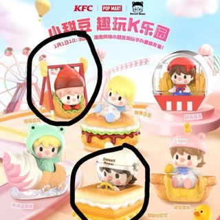 POPMART×KFC Sweet Bean Popmart 2023 newfigure Sweet bean x KFC - K park series