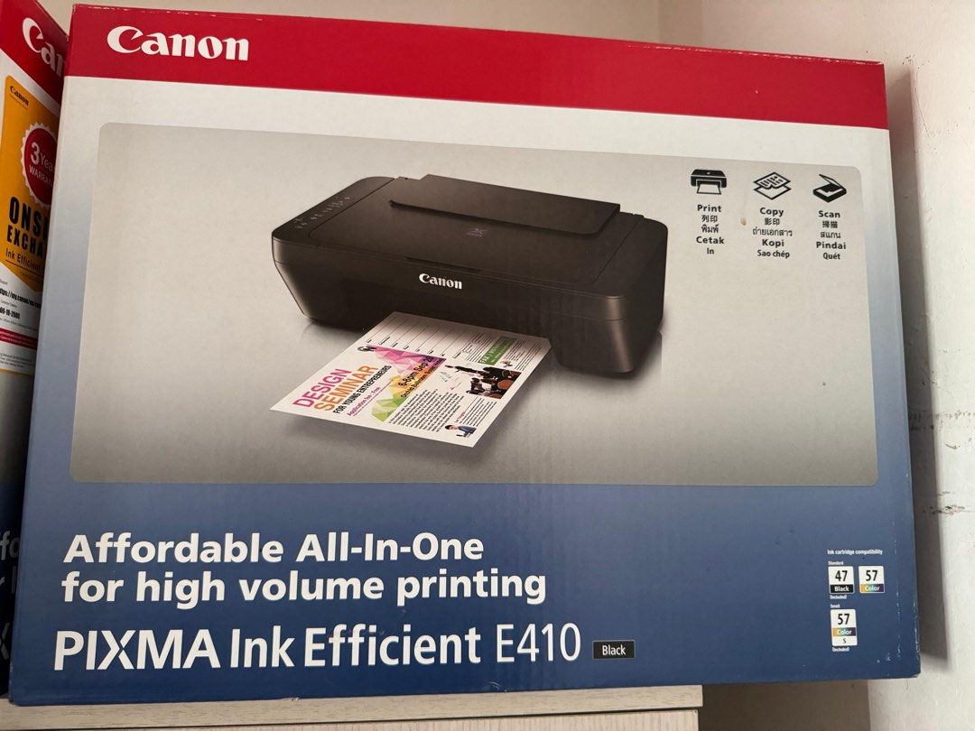Printer E410 (Category: Printers, Scanners & Copiers) located in Kuala Lumpur. Submitted by sr7556 (Listing ID 1373584480, Image 1). Description: Ada sebuah printer canon E410 untuk diletgo RM90 untuk 1 unit. COD Batu Caves.
