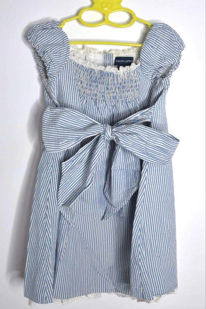 Baby Kids Blended Dress In Lamborghini Print Design Blue Color main image 0