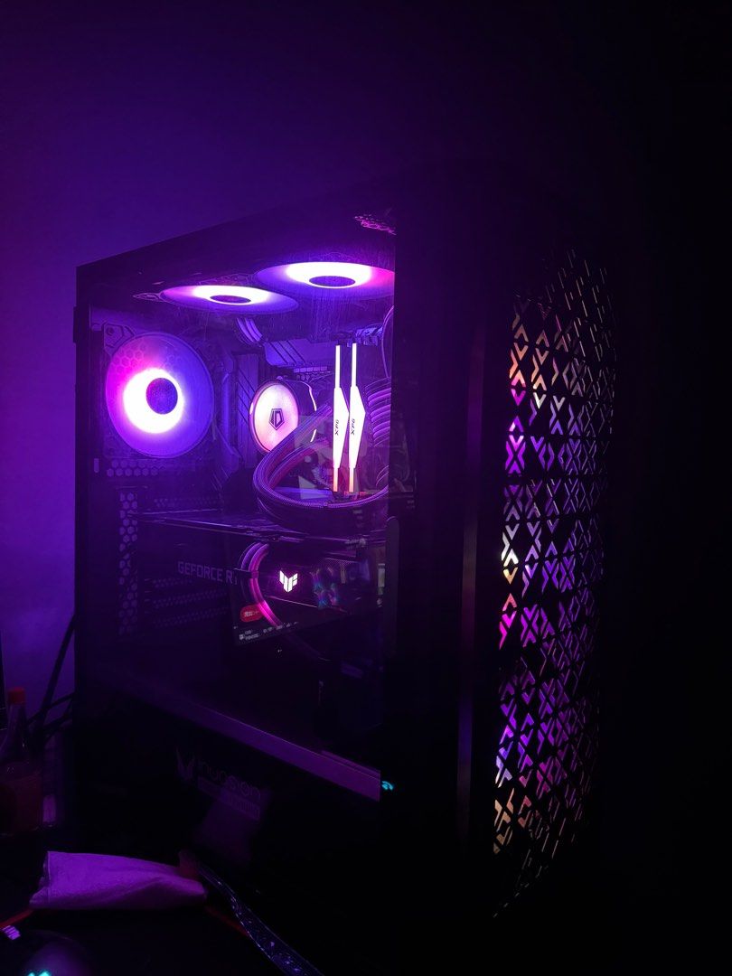 RTX3060 (Category: Desktops) located in Singapore. Submitted by xiiao2000 (Listing ID 1373752265, Image 1). Description: PROCESSOR INTEL CORE I5 12400F 2.5GHz 6C/12T LGA1700 MAINBOARD ASUS TUF GAMING B660-PLUS WIFI DDR4 LGA1700 CPU COOLER ID-COOLING ZOOMFLOW 360 XT ARGB WATERCOOLING RAM PC ADATA XPG D50 16GB(2x8GB) DDR4 3600MHZ RGB (GREY) SSD ADATA XPG SX8200 PRO 1TB M.2 2280 PCIE NVME GEN3X4 GRAPHIC CARD ASUS TUF RTX 3060 GAMING OC 12G DDR6X 192