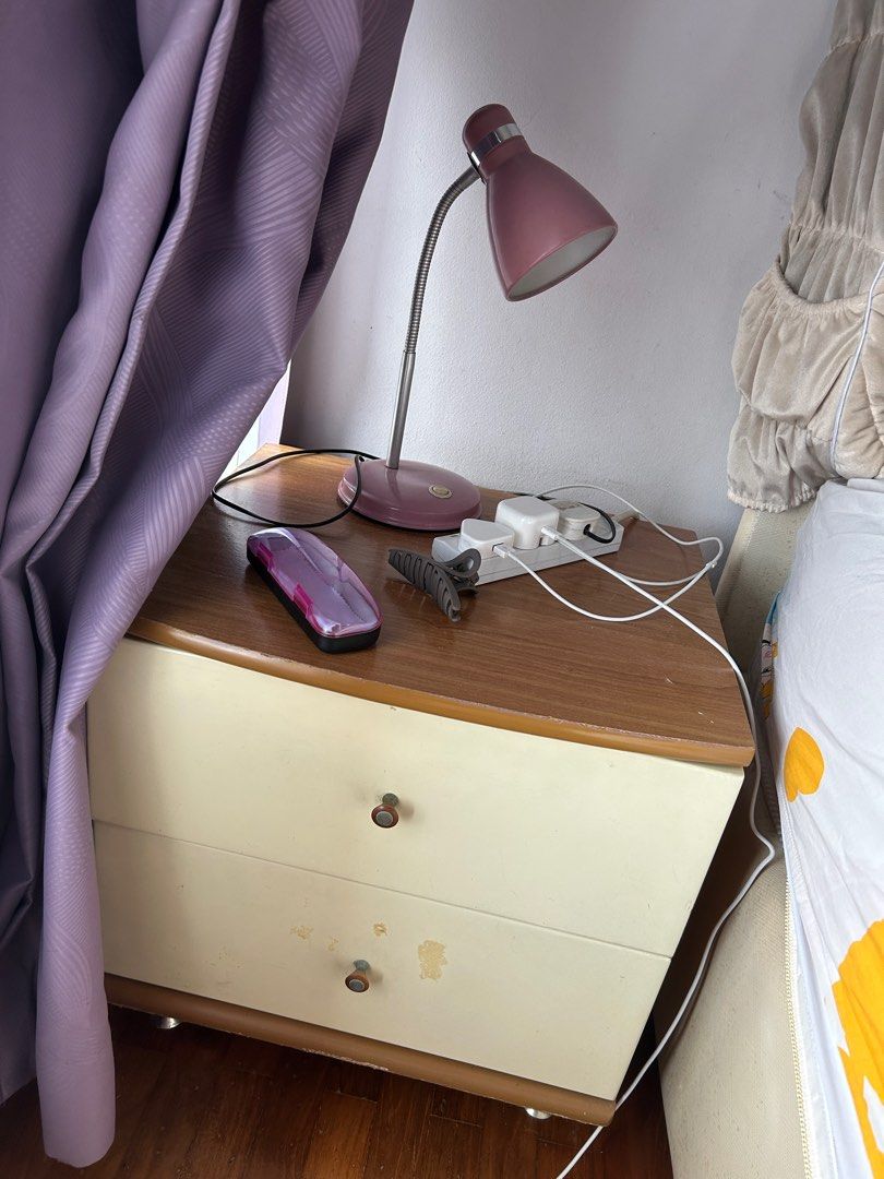 Side table (Category: Tables & Sets) located in Singapore. Submitted by jeslyn70939 (Listing ID 1373603407, Image 1). Description: Self collected at my place and including a table lamp free. .