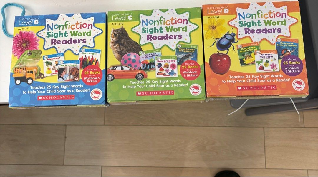 Sightword reader （分類：兒童書籍）位於 Hong Kong。 由 koby11 提交（商品編號 1373681531，圖片 1）。簡介： Level B Level C Level D Each @$50。