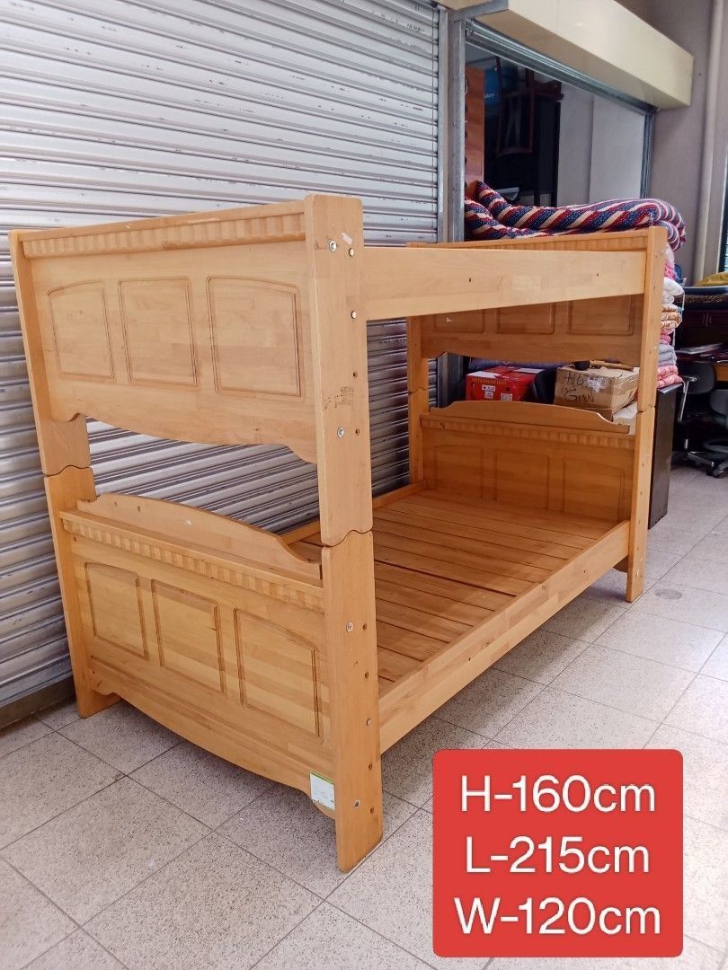 Solidwood Double deck convertible into 2- single bed frame Japan Surplus (Category: Bed Frames & Mattresses) located in Manila. Submitted by kyjapansurplus (Listing ID 1373584010, Image 2). Description: New Arrival Solid wood Double Deck Convertible into 2-single Bed frame Japan Surplus See photos for dimensions.
