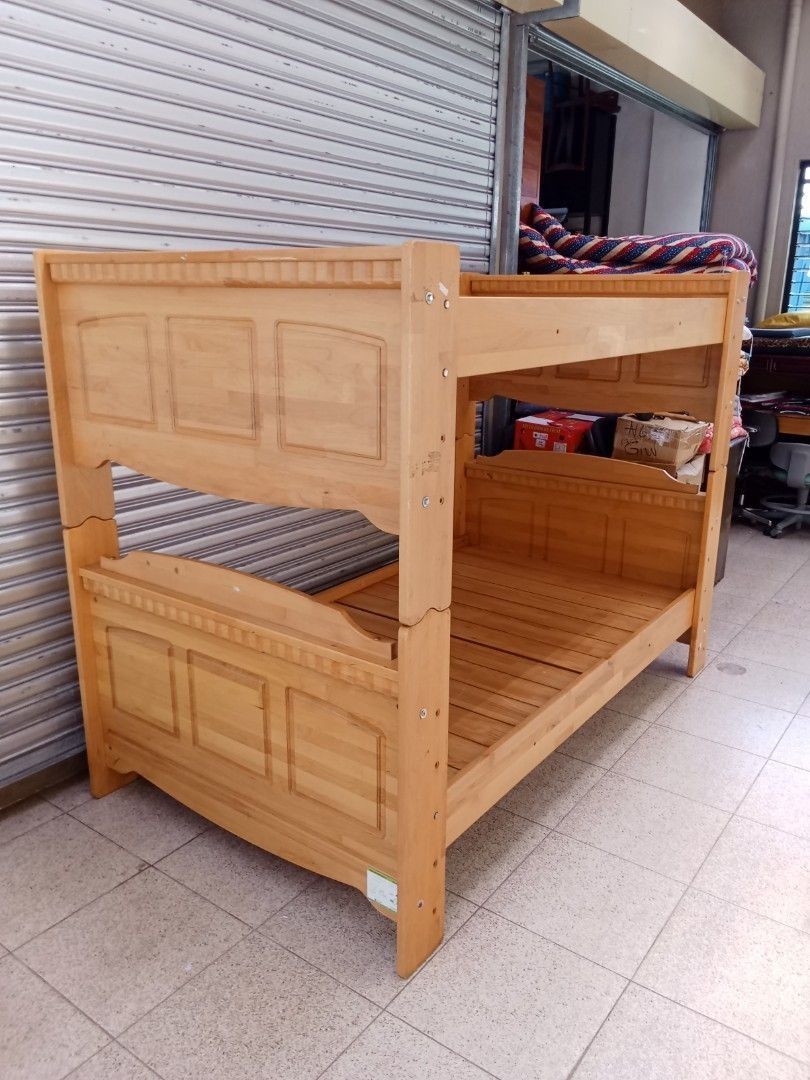 Solidwood Double deck convertible into 2- single bed frame Japan Surplus (Category: Bed Frames & Mattresses) located in Manila. Submitted by kyjapansurplus (Listing ID 1373584010, Image 3). Description: New Arrival Solid wood Double Deck Convertible into 2-single Bed frame Japan Surplus See photos for dimensions.