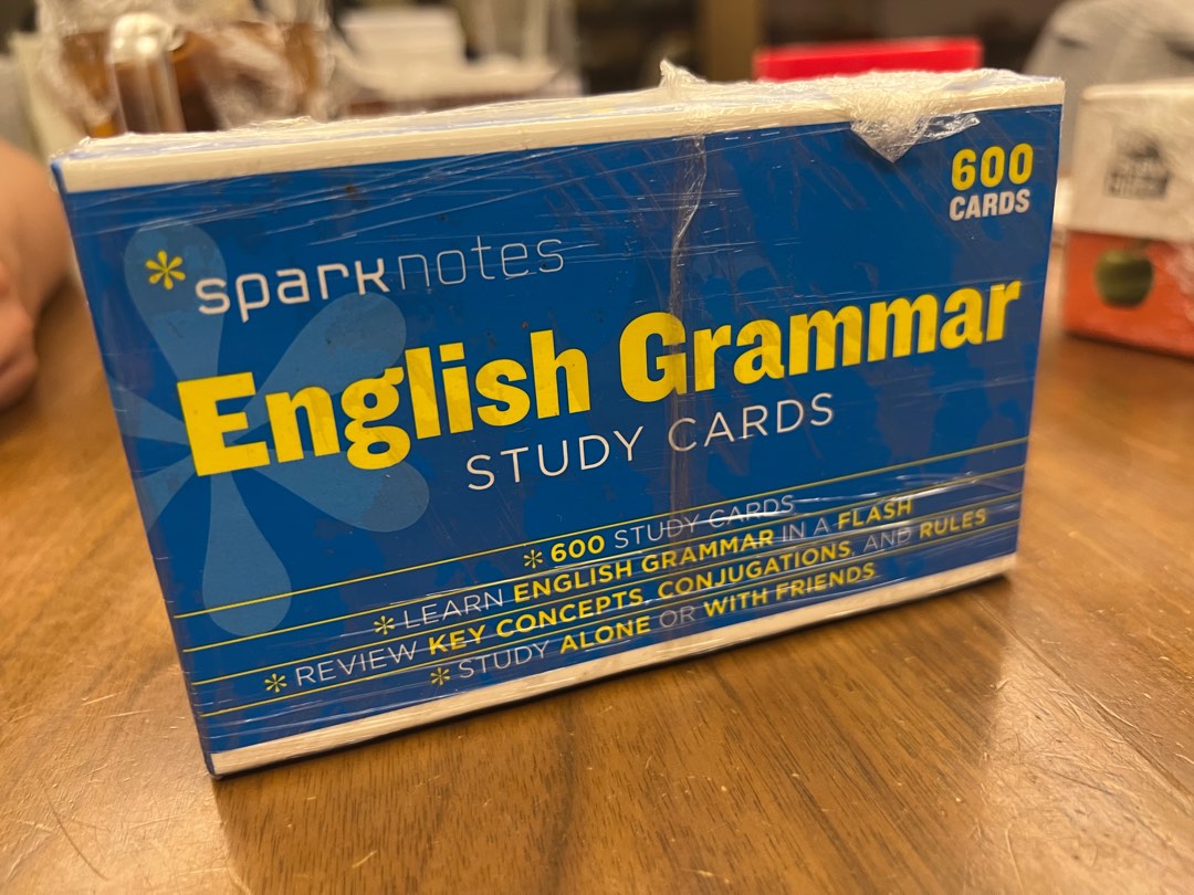 Spark notes English Grammar Study Cards / 600 Cards, Everything Else ...