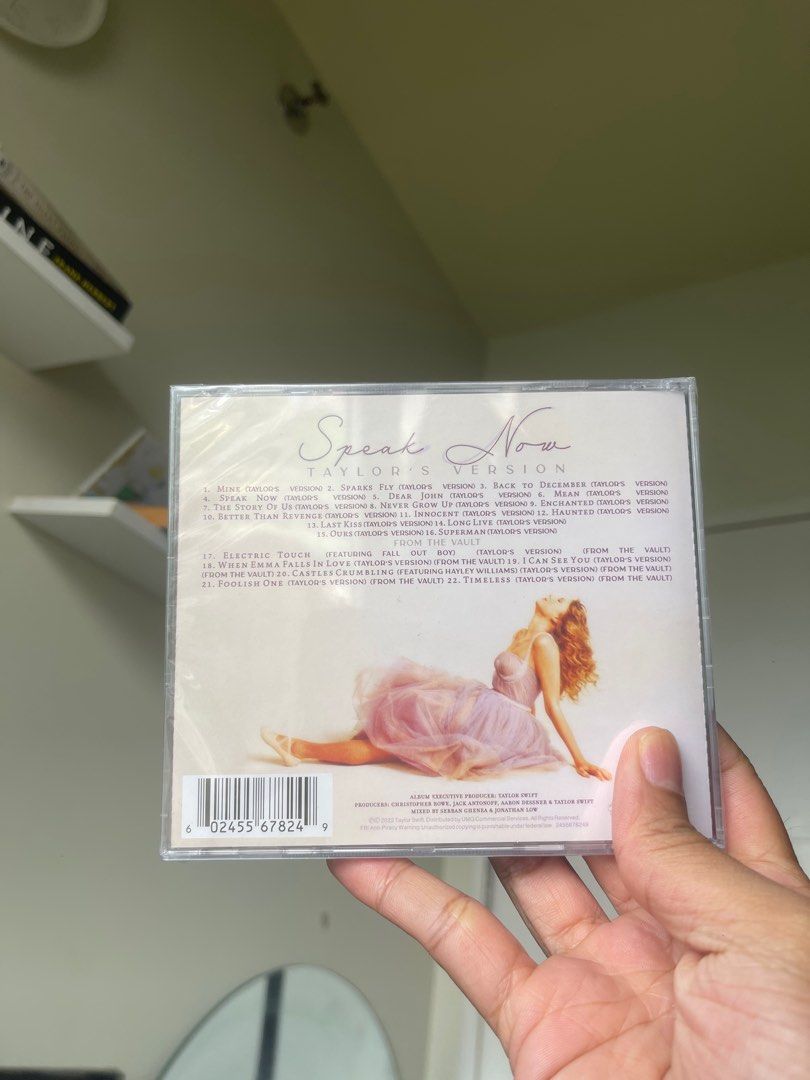 Speak Now - Taylor’s Version Sealed (Category: CDs & DVDs) located in Manila. Submitted by rayxdaniel (Listing ID 1373623216, Image 2). Description: Taylor Swift - Speak Now Taylor’s Version Sealed Brand New SF to be shouldered by buyer.