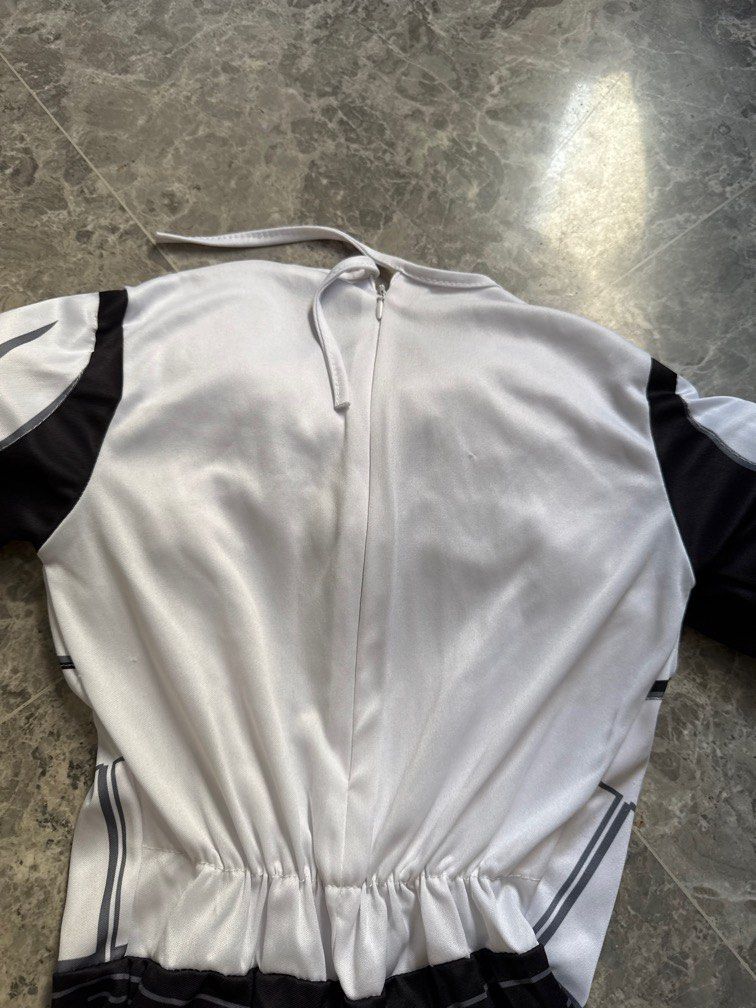 Star Wars stormtroopers costume (Category: Babies & Kids Fashion) located in Singapore. Submitted by baborosti (Listing ID 1373655894, Image 3). Description: Shoulder length 30cm Sleeve length 47cm Waist to bottom of pants 72cm Full length 110cm.