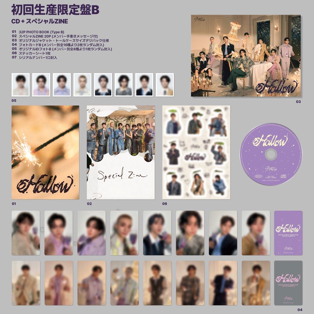 stray kids Hollow 初回限定盤 A 封入 トレカ ② 8種コンプ