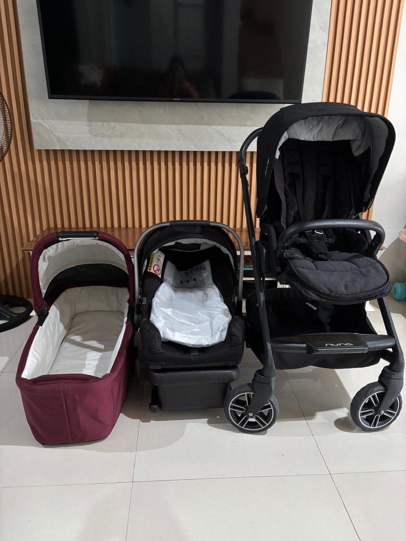 Stroller Nuna Mixx n Carseat Pipa with base n Bassinet Preloved