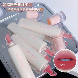 SWEETMINT唇凍唇釉清透顯白顯嫩少女感易上色千金妝感鏡面唇釉女64206168963841110