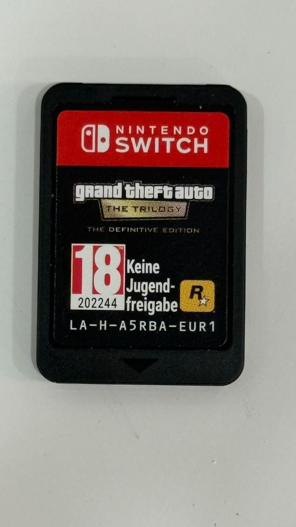 由 elba_digital (刊登 ID 1373686861，圖片 1) 提交，位於 高雄市 (Kaohsiung) 的 【艾爾巴二手】Switch遊戲片-GTA#新竹店9A001 (類別：Nintendo 任天堂)，說明：Switch遊戲片-GTA 可正常讀取遊玩。 外觀皆如圖所示。 **二手商品外觀皆有使用痕跡，確認外觀不介意再購買** 有含配件~ 遊戲片*1、”無”盒裝 ※該商品無法與其它商品合併訂單※ 現貨在新竹 也可調至全台各分店免運費 🉑新舊機可貼換 艾爾巴數位通訊 新竹店 新竹市東區博愛街132號 0909-317772 營業時間：中午11:00-晚上8:30 LINE ID;@219BEYFH 14天商品有問題可全額退款 本賣場中古機皆有來源合法切結書，請安心購買 【標價為未稅價】 《注意事項》購買前請詳細閱讀 依消費者保護法之規定，線上購物消費者享有商品貨到日起七天(含例假日)猶豫期的權益。 但猶豫期並非試用期，如您有退/換貨需求時，請保持商品本體、配件、贈品、保