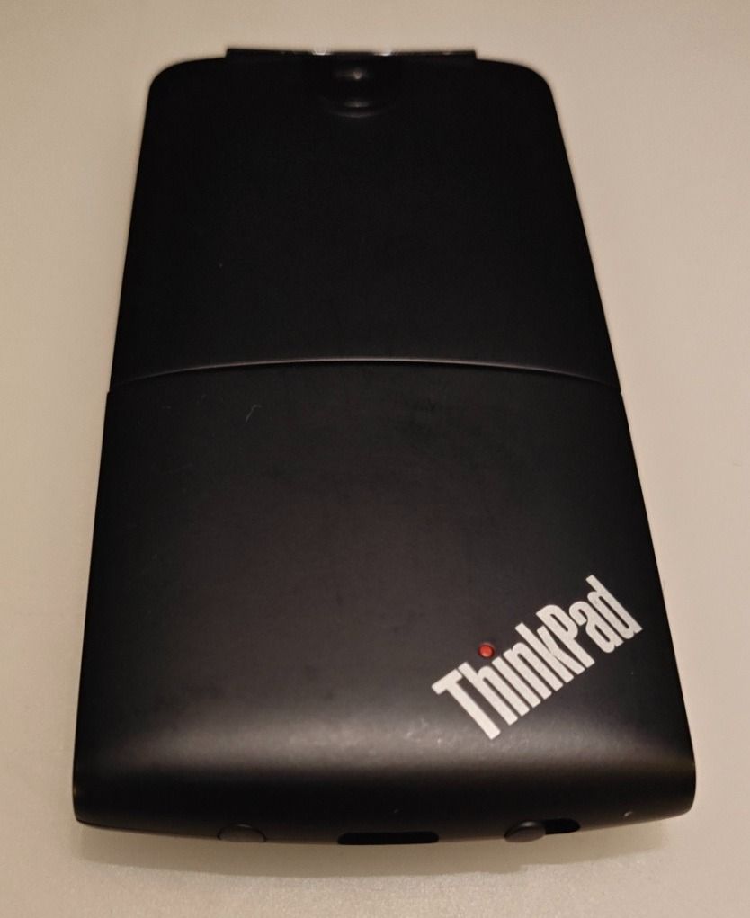 Thinkpad twist flat travel mouse (Category: Mouse & Mousepads) located in Singapore. Submitted by madexpat (Listing ID 1373721909, Image 1). Description: Thinkpad twist to use small & lightweight travel mouse Blutooth, optical, touch slide bar, etc.