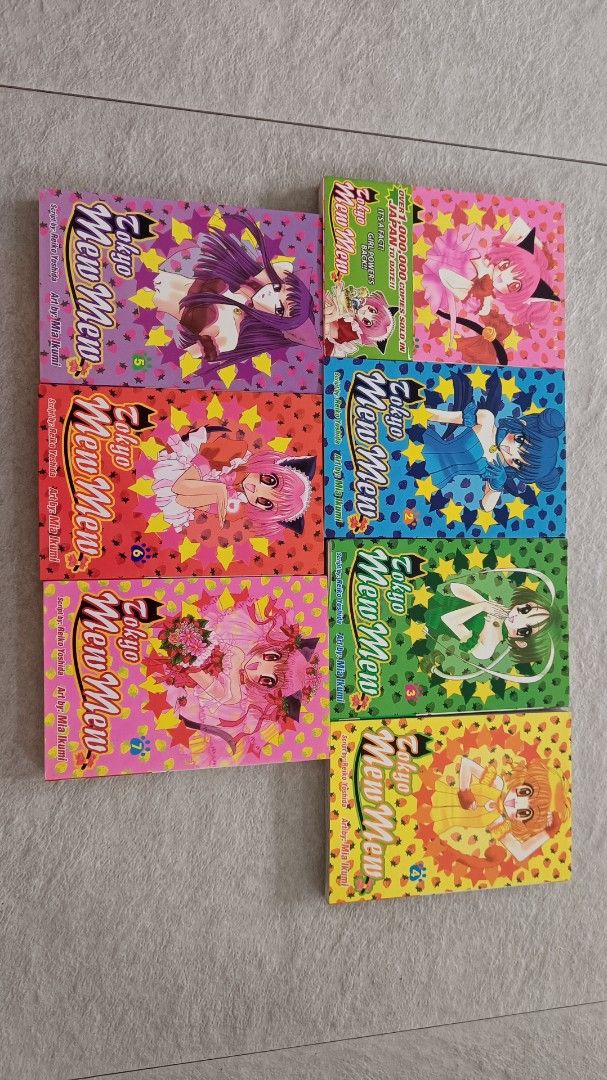 TOKYO MEW MEW MANGA (Category: Comics & Manga) located in Manila. Submitted by venus_se (Listing ID 1373620201, Image 1). Description: VOLUME 1-7 (COMPLETE) PUBLISHER: CHUANG YI Price: 2850PHP Please read before messaging: On-hand item, we do accept installment payments (payable at least 3-4 months). 30% downpayment is needed to before the installment payment rolls. Once the payment is complete the manga can be picked up from my place. MOD: You c