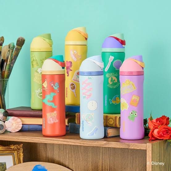[US PASABUY] OWALA DISNEY PRINCESS COLLECTION (Category: Water Bottles & Tumblers) located in Quezon City. Submitted by deeyia (Listing ID 1373641669, Image 2). Description: OWALA TUMBLER US PASABUY 🇺🇸 SALE DISNEY PRINCESS EDITION 💛 Belle ❤️ Ariel 💜 Rapunzel 🧡 Moana 💚 Tiana 🩵 Cinderella 𓏔 ₱2500 ONLY ALL-IN 𓏔 AIR FETA on June 15.