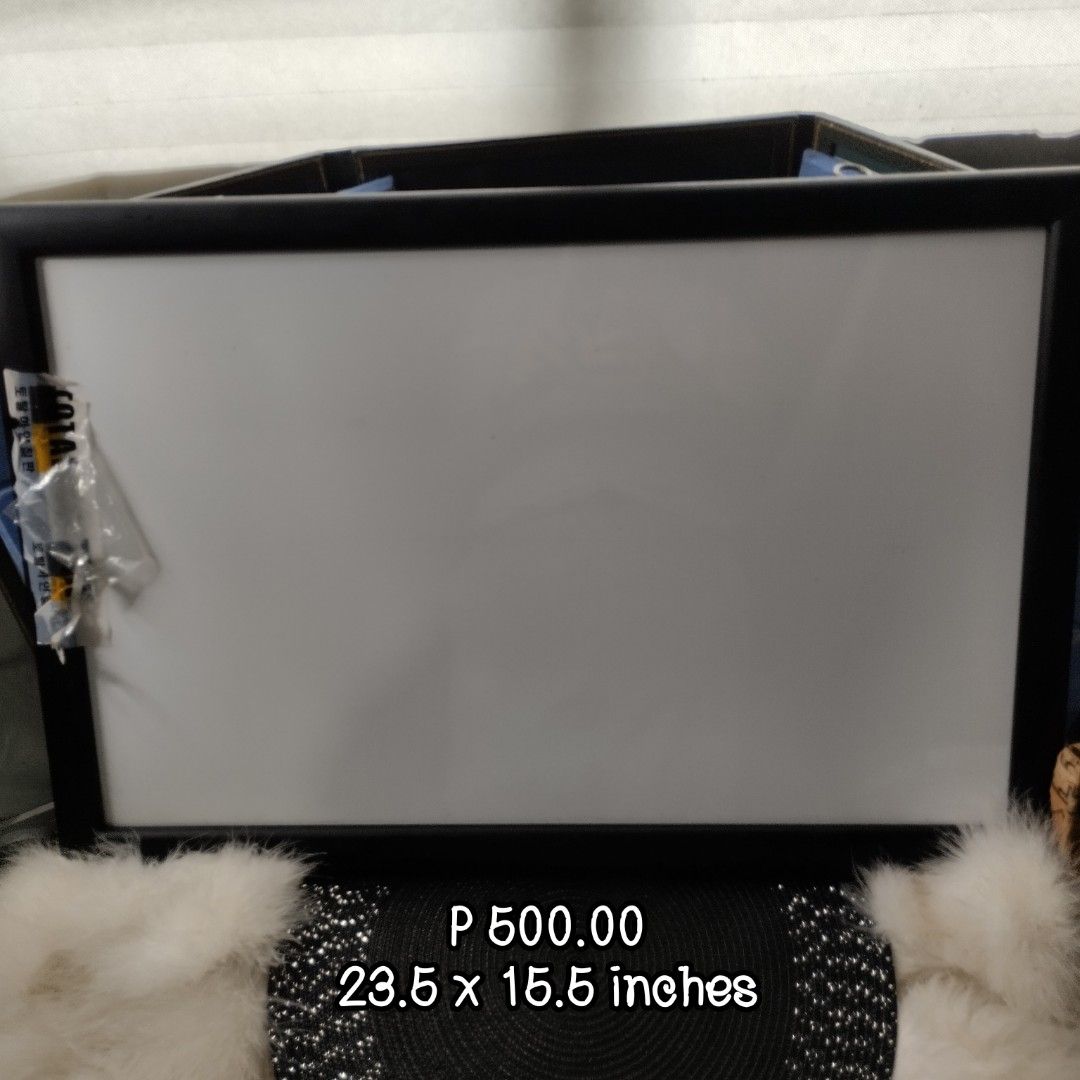 White Board / Large Size Picture Frames (Category: Frames & Pictures) located in Quezon City. Submitted by silentcrystal.de356b (Listing ID 1373646845, Image 1). Description: .