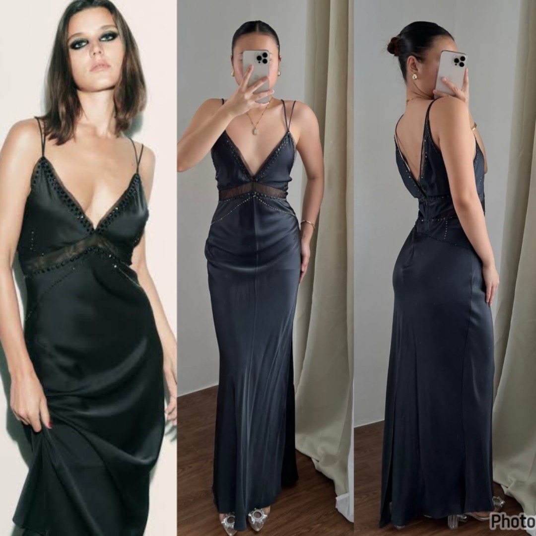 Fairy Rhinestone Studded Slip Dress