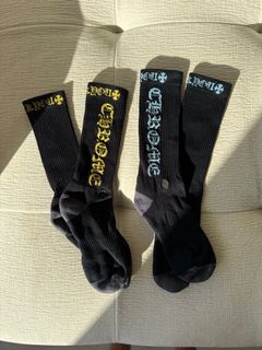 🟣 Chrome Hearts Logo Crew Socks629785908686101124