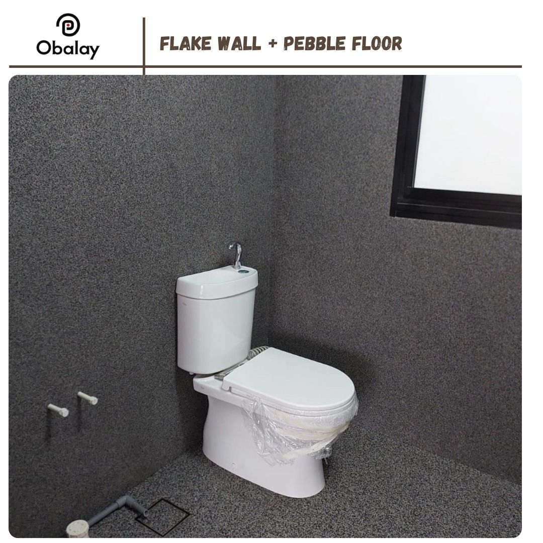 ✨ LIFETIME GUARANTEE: 100% Full Refund✨ Anti Slip Toilet Floor Overlays built to NEVER Wear Out! | Anti-Slip Epoxy Pebble Toilet Floor | Safe for Elderly, Pregnant, Pets | HDB BTO Condo Reno Deal62863076096769113