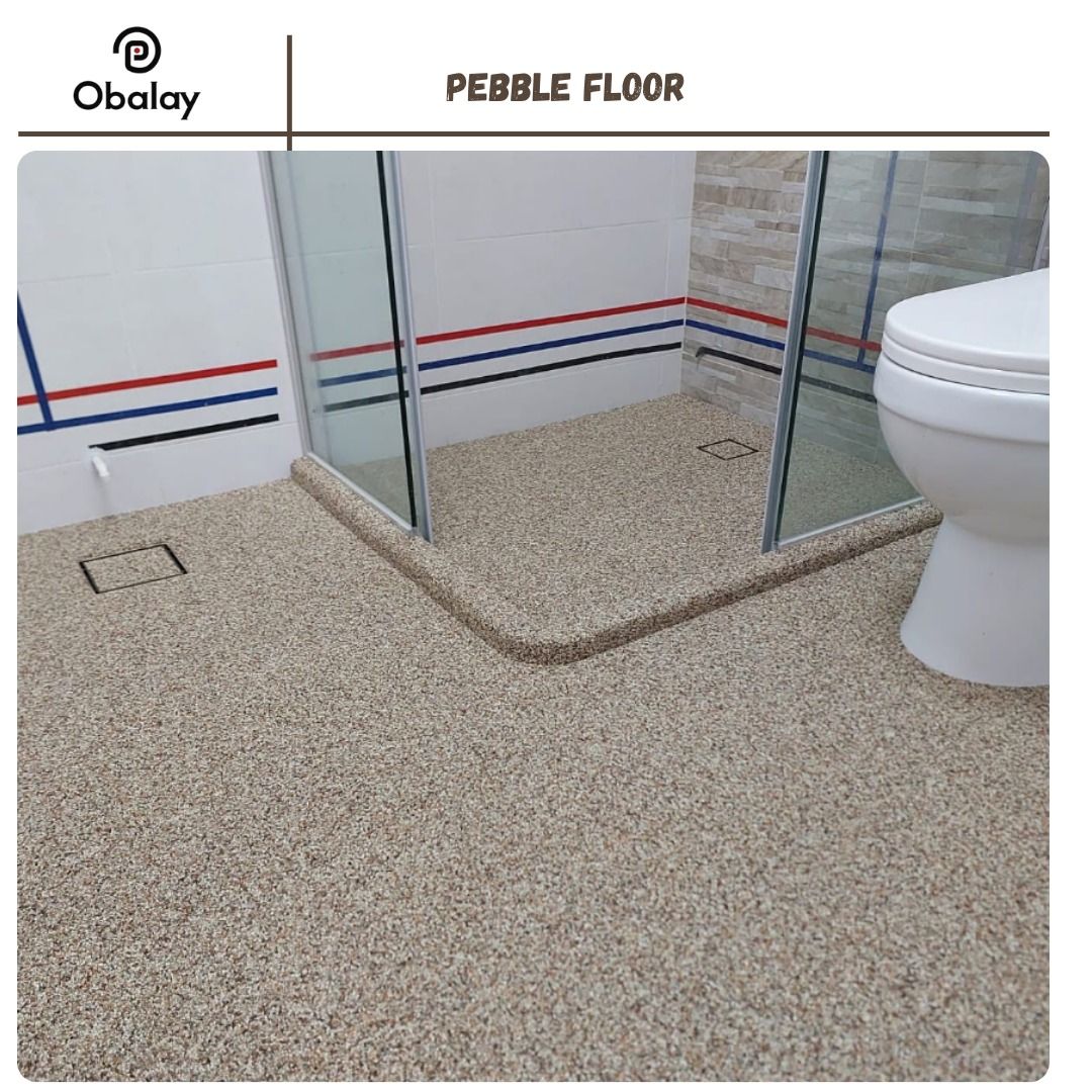 ✨ LIFETIME GUARANTEE: 100% Full Refund✨ Anti Slip Toilet Floor Overlays built to NEVER Wear Out! | Anti-Slip Epoxy Pebble Toilet Floor | Safe for Elderly, Pregnant, Pets | HDB BTO Condo Reno Deal62863076096769114