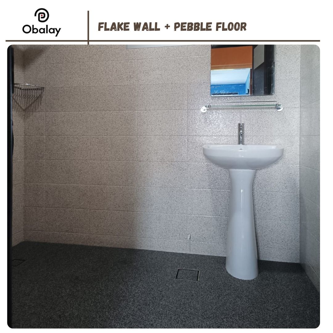 ✨ LIFETIME GUARANTEE: 100% Full Refund✨ Anti Slip Toilet Floor Overlays built to NEVER Wear Out! | Anti-Slip Epoxy Pebble Toilet Floor | Safe for Elderly, Pregnant, Pets | HDB BTO Condo Reno Deal62863076185985114