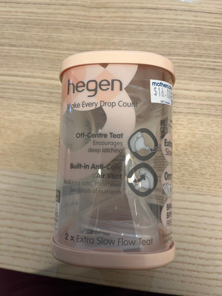 Brand New Hegen teats (2 x Extra Slow Flow Teat) (Category: Announcements) located in Singapore. Submitted by parthiban1993 (Listing ID 1373896302, Image 1). Description: Bought this brand new hegen extra flow at $16/- and letting it go at $10/-.